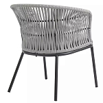 Кресло с декоративным плетением на спинке и подлокотниках Armchair Weaving варинант исполнения - 3 | Loft Concept в Санкт-петербурге