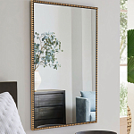 Зеркало прямоугольное в фактурной золотой раме Reflective Fabric варинант исполнения - 6 | Loft Concept в Санкт-петербурге