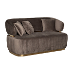 Диван двухместный коричневый Clarisse варинант исполнения - 1 | Loft Concept в Санкт-петербурге