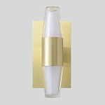 Бра с золотым основанием и прозрачным плафоном цилиндрической формы Golden Geometry  варинант исполнения - 1 | Loft Concept в Санкт-петербурге