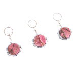 Зеркало брелок складное двухстороннее из натурального камня Родонит Stone Mirrors варинант исполнения - 8 | Loft Concept в Санкт-петербурге