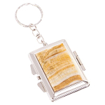 Зеркало брелок складное двухстороннее из натурального камня Оникс Silver Stone Mirrors варинант исполнения - 1 | Loft Concept в Санкт-петербурге