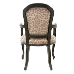 Полукресло с мягкой обивкой из льна на 4-х ножках из массива березы Gladys Armchair варинант исполнения - 2 | Loft Concept в Санкт-петербурге