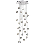 Люстра каскадня с 27-ю прозрачными шарообразными подвесами Bubbles Bocci варинант исполнения - 4 | Loft Concept в Санкт-петербурге