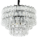 Люстра с хрустальными подвесками в виде капель Antoine Crystal Drops Chrome Chandelier 9 варинант исполнения - 1 | Loft Concept в Санкт-петербурге