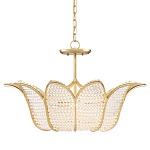 Люстра в форме тюльпана с лепестками из прозрачных стеклянных бусин Hanging Flowers варинант исполнения - 2 | Loft Concept в Санкт-петербурге