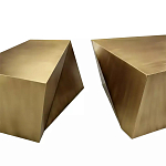 Комплект из 2-х дизайнерский журнальных столов геометрической формы Ribefyk варинант исполнения - 1 | Loft Concept в Санкт-петербурге