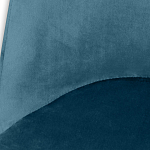 Барный стул вращающийся со спинкой Синий Велюр Vendramin Chair варинант исполнения - 4 | Loft Concept в Санкт-петербурге