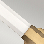 Бра для ванных комнат горизонтальное с длинным белым матовым плафоном в форме шестиугольника на круглом основании Hinkley варинант исполнения - 10 | Loft Concept в Санкт-петербурге