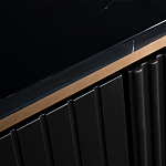 Комод черный округлой формы с рельефным фасадом Black Cut варинант исполнения - 4 | Loft Concept в Санкт-петербурге