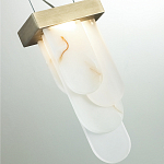 Подвесной светильник с белыми вертикальными элементами Alabaster Totem варинант исполнения - 11 | Loft Concept в Санкт-петербурге