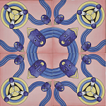 Плитка дизайнерская с узором Дива варинант исполнения - 1 | Loft Concept в Санкт-петербурге