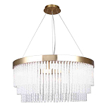 Люстра подвесная со стеклянными подвесками в виде перекрученных трубочек Nembus варинант исполнения - 1 | Loft Concept в Санкт-петербурге