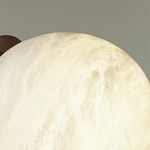 Настенно-потолочный светильник с плафоном в форме шара из алебастра Cryptocrystalline Stone варинант исполнения - 6 | Loft Concept в Санкт-петербурге