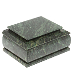 Шкатулка с зеркалом из натурального камня змеевик Stone Casket варинант исполнения - 1 | Loft Concept в Санкт-петербурге