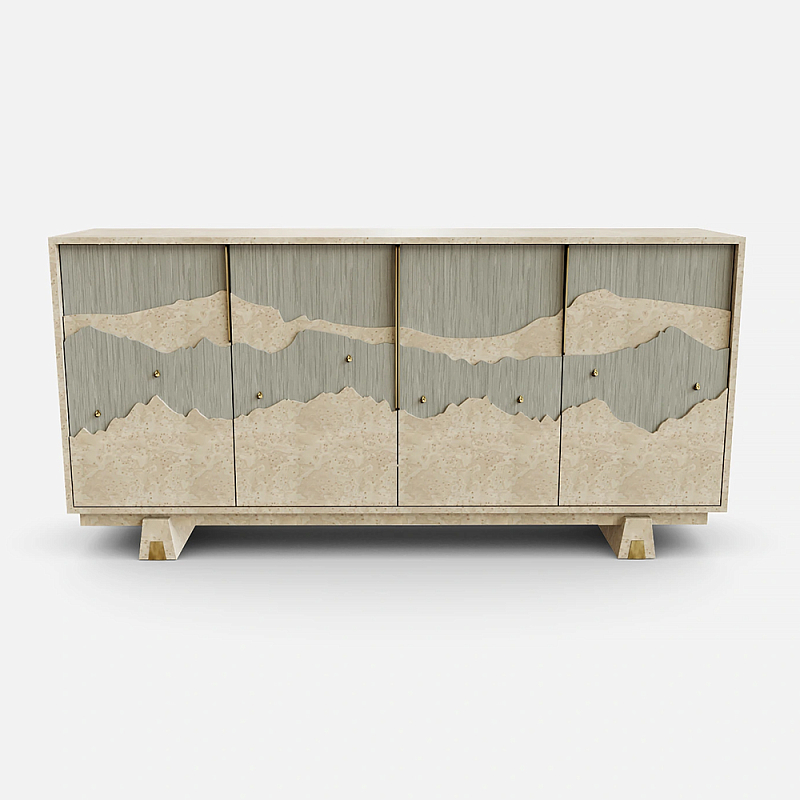 Буфет Okinawa Taupe Large Бежевый Серый Золотой в Санкт-петербурге | Loft Concept 