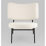 Мини-кресло District Lounge букле белый варинант исполнения - 4 | Loft Concept в Санкт-петербурге