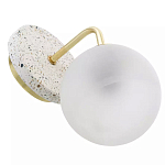 Бра с белым матовым плафоном в форме шара Round White Matte Lampshade варинант исполнения - 3 | Loft Concept в Санкт-петербурге