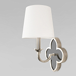 Бра с белым текстильным абажуром и фигурным основанием с зеркальной вставкой Vitorino варинант исполнения - 20 | Loft Concept в Санкт-петербурге