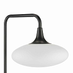 Торшер с белым стеклянным плафоном в форме эллипса Kernel варинант исполнения - 2 | Loft Concept в Санкт-петербурге