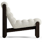 Кресло с деревянным каркасом и обивкой из белой ткани букле Medieval Furniture варинант исполнения - 4 | Loft Concept в Санкт-петербурге