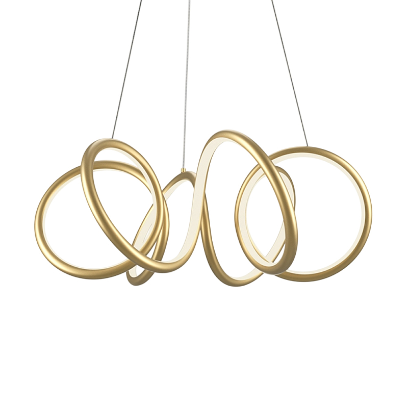 Люстра подвесная Curve 3000-4000К Черный Латунь в Санкт-петербурге | Loft Concept 