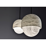 Подвесной светильник светодиодный с плафоном сферической формы Stone Helios варинант исполнения - 3 | Loft Concept в Санкт-петербурге