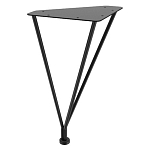 Стол журнальный c коричневой круглой столешницей на четырех металлических ножках Charm Coffee Table варинант исполнения - 3 | Loft Concept в Санкт-петербурге