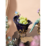 Чаша темно-синего цвета из фарфора с разноцветной птичкой Eden Garden porcelain and bronze варинант исполнения - 14 | Loft Concept в Санкт-петербурге