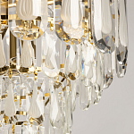 Люстра многоярусная с овальными прозрачными подвесками 36 см Harmonica варинант исполнения - 4 | Loft Concept в Санкт-петербурге