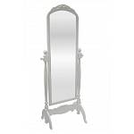 Зеркало напольное белое из массива бука с легкими потертостями White Provence варинант исполнения - 1 | Loft Concept в Санкт-петербурге