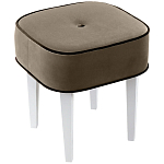 Квадратный мягкий пуф на белых ножках Winton Pouf Square варинант исполнения - 3 | Loft Concept в Санкт-петербурге