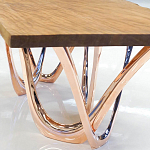 Обеденный стол прямоугольный с фигурными ножками G-table варинант исполнения - 3 | Loft Concept в Санкт-петербурге