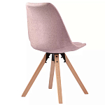 Стул мягкий с высокой спинкой на деревянных ножках Chair Dusty Pink варинант исполнения - 3 | Loft Concept в Санкт-петербурге