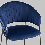 Стул в велюре синего цвета Horizon варинант исполнения - 7 | Loft Concept в Санкт-петербурге