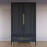 Шкаф платяной Primo с выдвижными ящиками шпон Светлый дуб варинант исполнения - 2 | Loft Concept в Санкт-петербурге