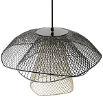 Подвесной светильник Black Grey Mesh Lampshade Hanging Lamp варинант исполнения - 4 | Loft Concept в Санкт-петербурге