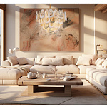 Люстра с многослойными белыми и прозрачными подвесками Character Chandelier варинант исполнения - 3 | Loft Concept в Санкт-петербурге