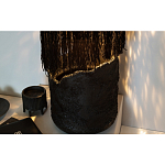 Напольная лампа черная с текстильными элементами "ЯРВИ" варинант исполнения - 7 | Loft Concept в Санкт-петербурге