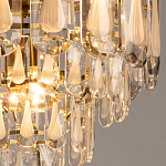 Люстра многоярусная с овальными прозрачными подвесками 36 см Harmonica варинант исполнения - 5 | Loft Concept в Санкт-петербурге