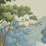 Обои ручная роспись African Savannah Eden варинант исполнения - 2 | Loft Concept в Санкт-петербурге