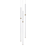 Подвесной светильник с 3-мя вертикальными плафонами и белыми шариками PEARLS Suspension варинант исполнения - 1 | Loft Concept в Санкт-петербурге