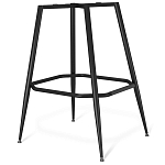 Барный стул со спинкой и подлокотниками на 4-х металлических ножках Douglas Rhombus Синий Велюр варинант исполнения - 5 | Loft Concept в Санкт-петербурге