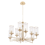 Люстра с 9-ю цилиндрическими стеклянными плафонами Jeanette варинант исполнения - 1 | Loft Concept в Санкт-петербурге