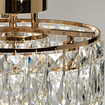 Потолочный светильник круглый с прозрачными подвесками Lunet варинант исполнения - 6 | Loft Concept в Санкт-петербурге