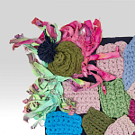 Ковер разноцветный из джинсовой одежды и армейских палаток Upcycling варинант исполнения - 2 | Loft Concept в Санкт-петербурге