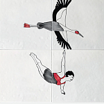 Плитка с узором Аист варинант исполнения - 2 | Loft Concept в Санкт-петербурге