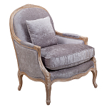 Кресло Ava Classical Armchair brown and grey velour варинант исполнения - 1 | Loft Concept в Санкт-петербурге