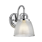 Бра с прозрачным рифленым плафоном в форме колокола Quoizel варинант исполнения - 1 | Loft Concept в Санкт-петербурге