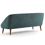 Трехместный диван с обивкой из велюра Belanger Sofa варинант исполнения - 3 | Loft Concept в Санкт-петербурге